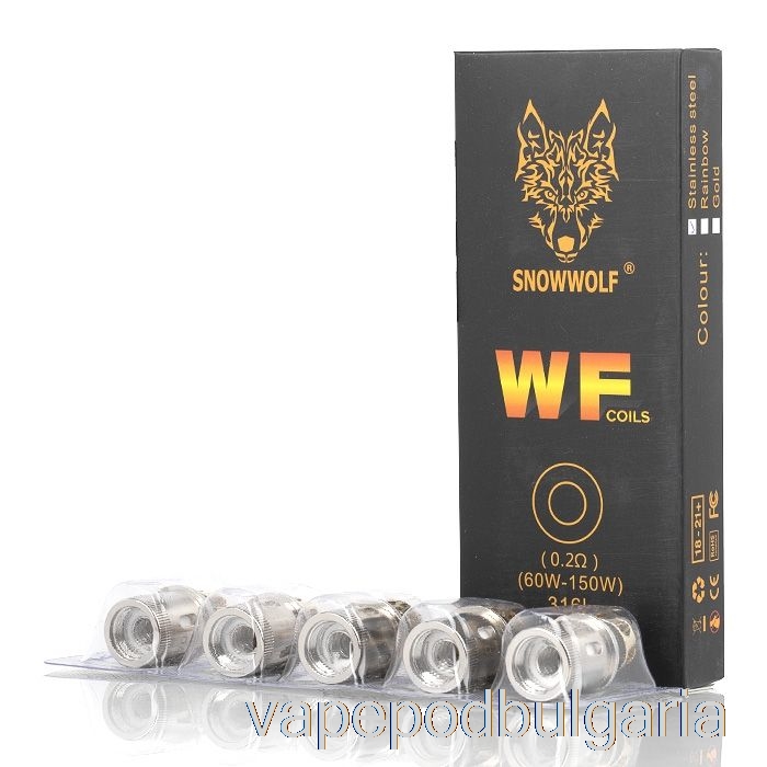 Vape Течности Snowwolf Wolf Wf резервни бобини 0.2ohm Wf бобини (неръждаема стомана)